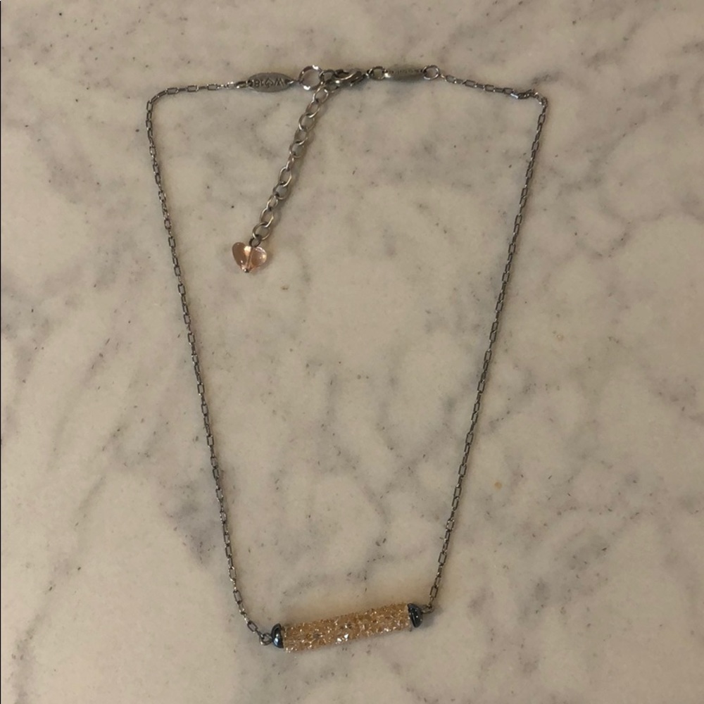Sabika Urban Stance Shimmer Bar Necklace Winter 18